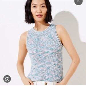 LOFT Pastel Knit Sleeveless Top